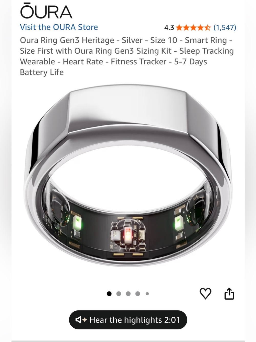 Oura Ring Gen 3